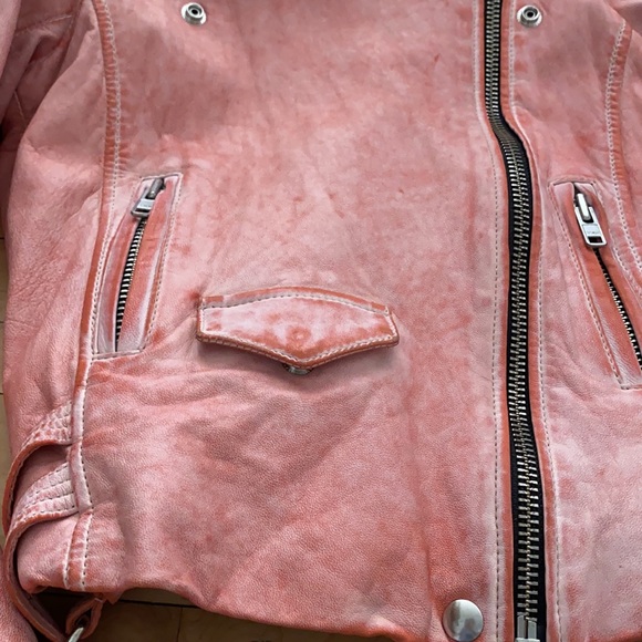Iro Leather Moto Jacket Sz 36 - Picture 15 of 16